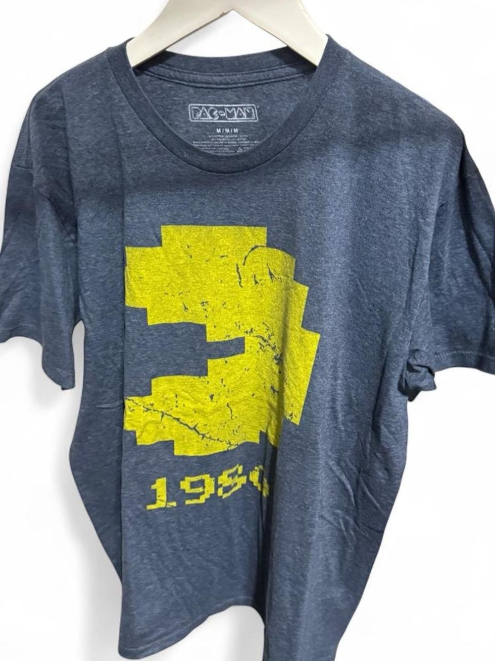 Men's Heather Grey Tee with “PacMan 1980” Graphic